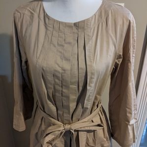 Brooks Brothers Button Pleated Dress